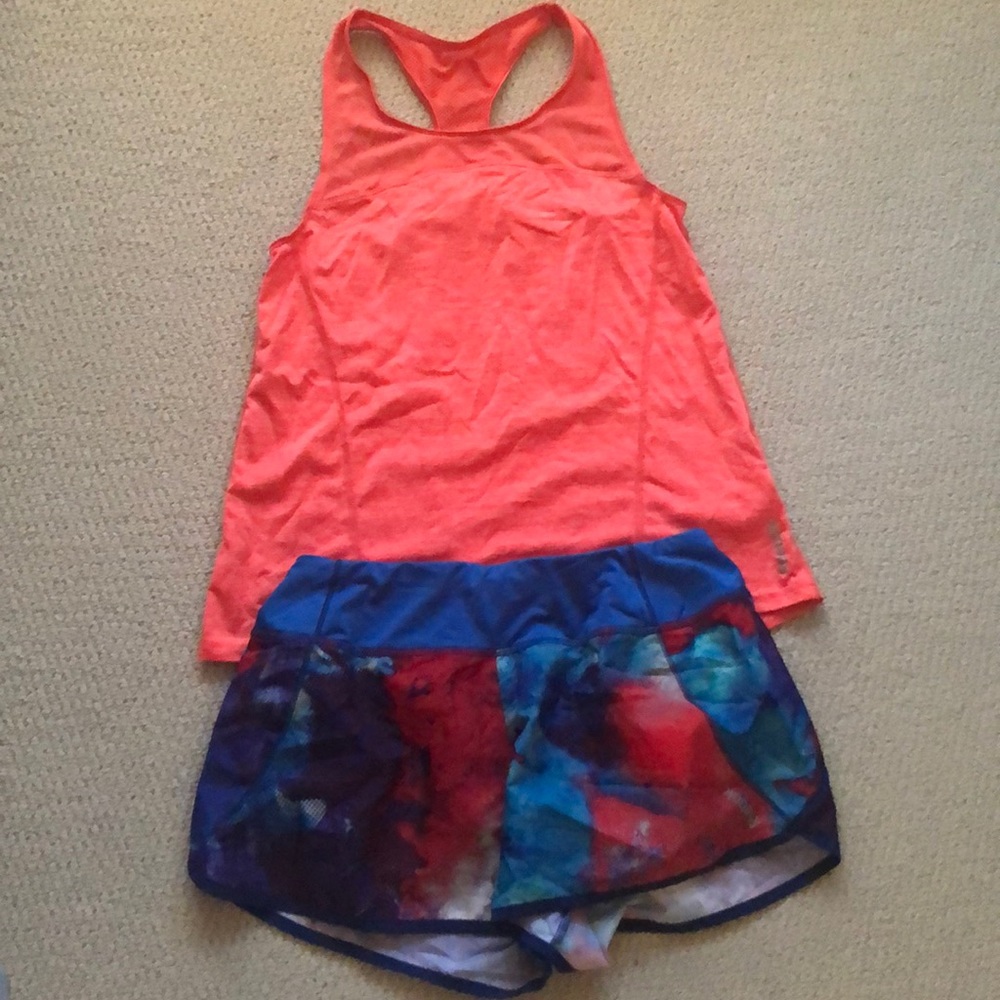 Reebok shorts and tank